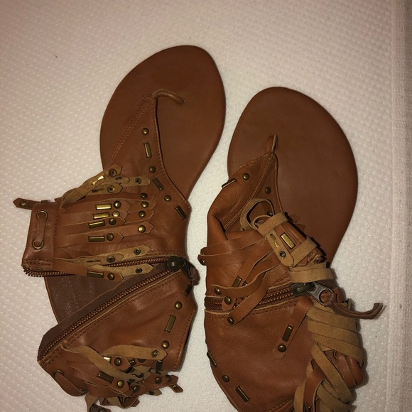 Leather moccasin sandals - Picture 3 of 3